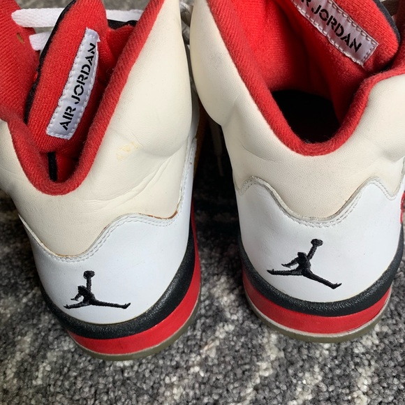 2006 Jordan 5 retro red/white size 9 - Picture 3 of 4